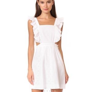 eyelet lace cutout dress